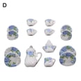 thumbnail image 2 of Walbest Doll House Miniature Mini Ceramic Tea Set Model, Dollhouse Food Play Scene Model Fairy Garden Decor Ornaments, 2 of 7
