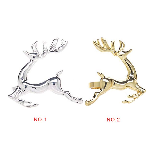 12pcs Animal Napkin Rings Christmas Holidays Wedding Parties Dinners Decorative Napkin Buckle