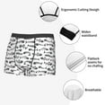 thumbnail image 5 of Kdxio Men's Boxer Briefs with Fish Bones Print - Comfortable and Breathable Underwear for Everyday Wear, 5 of 7