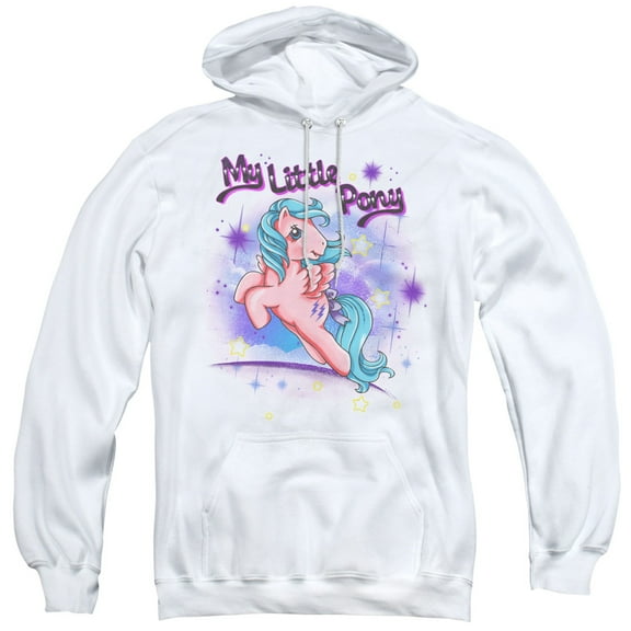 My Little Pony Retro Firefly Adult Pullover Hoodie Sweatshirt White