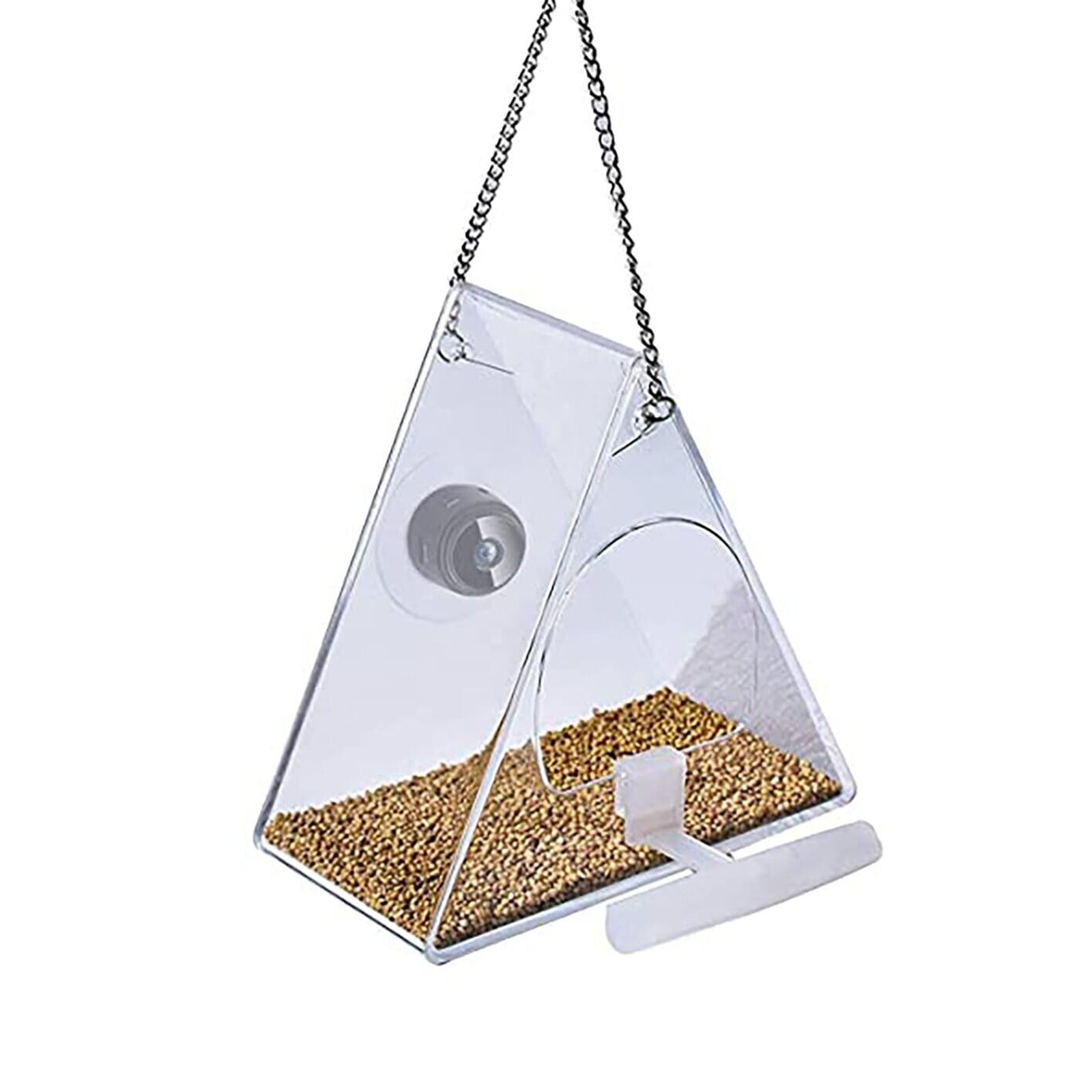 Spring 4x14x8.5cm 1pc Bird Feeder With Camera 170&deg; Support WiFi Video Camera Loop Recording Motion Detection Garden Tools
