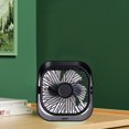 thumbnail image 5 of 360° Rotatable USB Rechargeable Fan - 3 Speeds, Wall Mount & Table Stand, Portable Cooling for Home Office Travel, ABS, 16.2x14.7cm, 3.7V Low Noise, 5 of 8