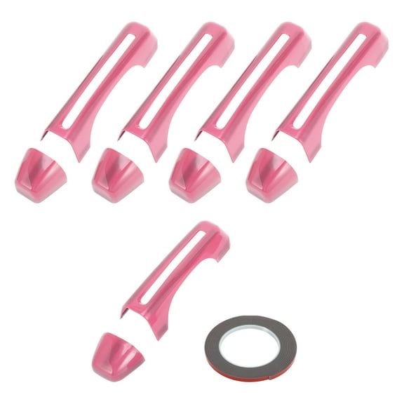 Unique Bargains Pink Door Handle Cover for Jeep Wrangler JL JLU 2018-2022 Tailgate Handle Cover Set Exterior Decoration Trim ABS 1 Set