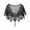 Black and Silver, variant on Women's 1920s Gatsby Beaded Sequin Lace Capelet Evening Shawl Wrap