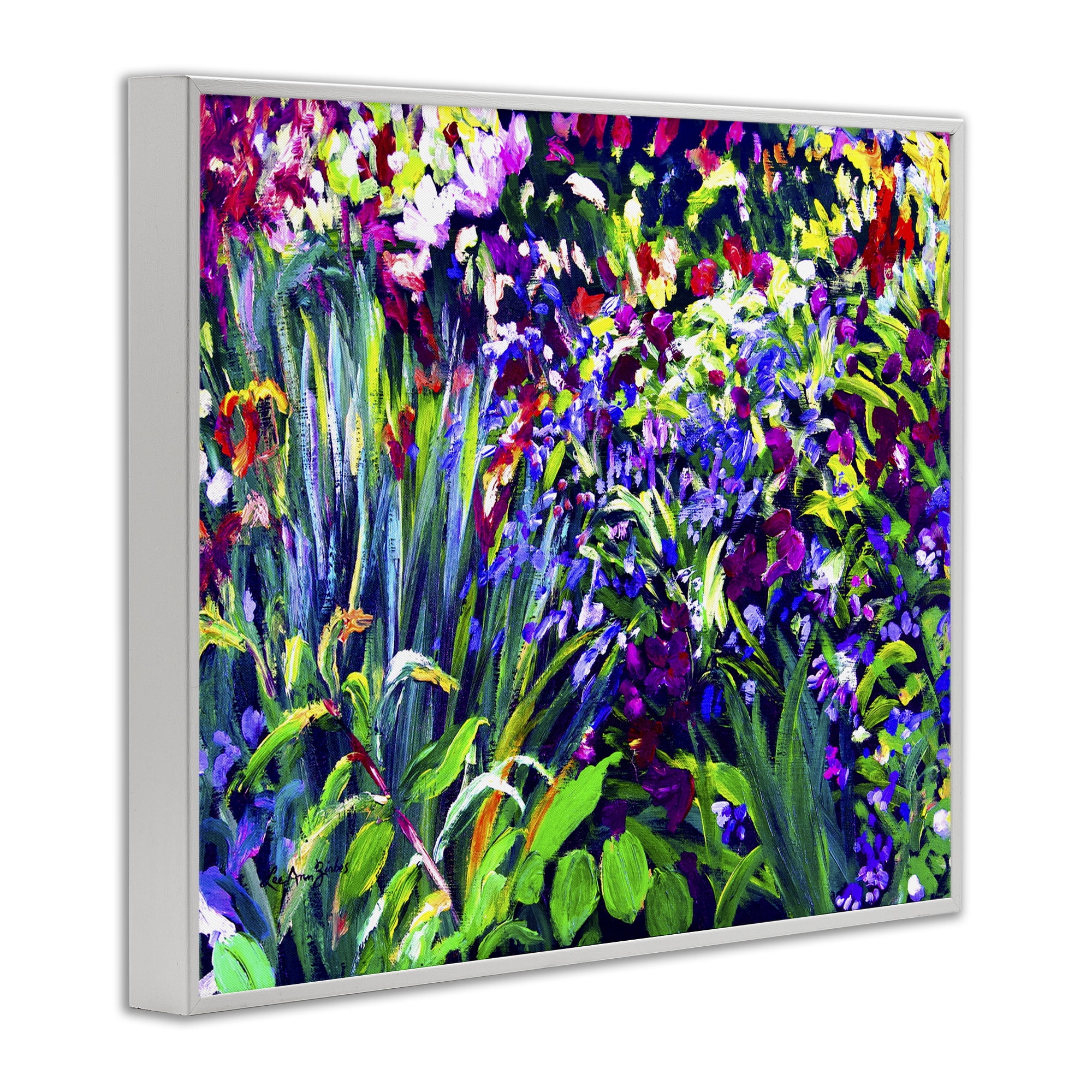Stupell Industries Vibrant Confetti Garden White Framed Giclee Art, design by Lee Ann Zirbes