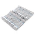 thumbnail image 1 of 100 unidades de 8 filas de anillos para servilletas de silla con marco de malla de diamante para bodas y Navidad de plata, 1 of 1