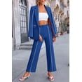 thumbnail image 4 of Traje PRETTYGARDEN XL Royal Blue Blazer Oversize y Pantalón de Pierna Ancha, 4 of 8