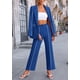 thumbnail image 4 of Traje PRETTYGARDEN XL Royal Blue Blazer Oversize y Pantalón de Pierna Ancha, 4 of 8