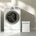 thumbnail image 2 of Unique Bargains 1 Pc Thickened Fine Mesh Laundry Bags for Laundry Room 15.75"x11.81" 2.4L White Gray, 2 of 5