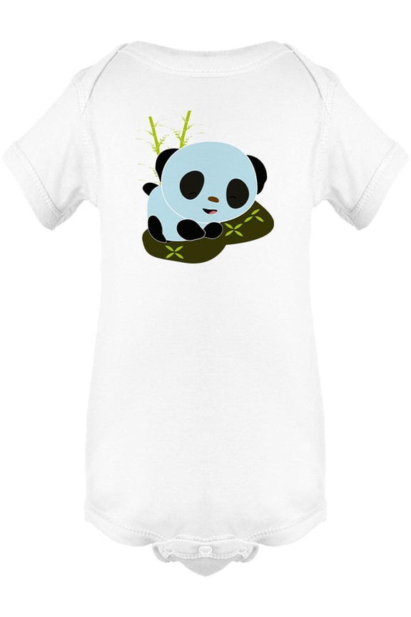 Cute Smiling Panda Bodysuit Infant -Image by Shutterstock, Newborn