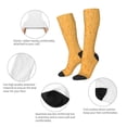 thumbnail image 3 of Picia Women Crew Soft Moisture-wicking Socks nachos cracker Pattern Design Cotton Socks, One Size fit All, 3 of 6