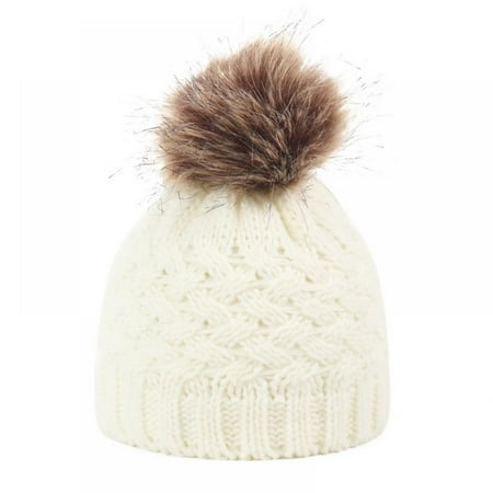 

SYNPOS 0-12M Baby Hat Infant Newborn Toddler Winter Warm Knit Cap for Little Boys Girls Winter Warm Hat