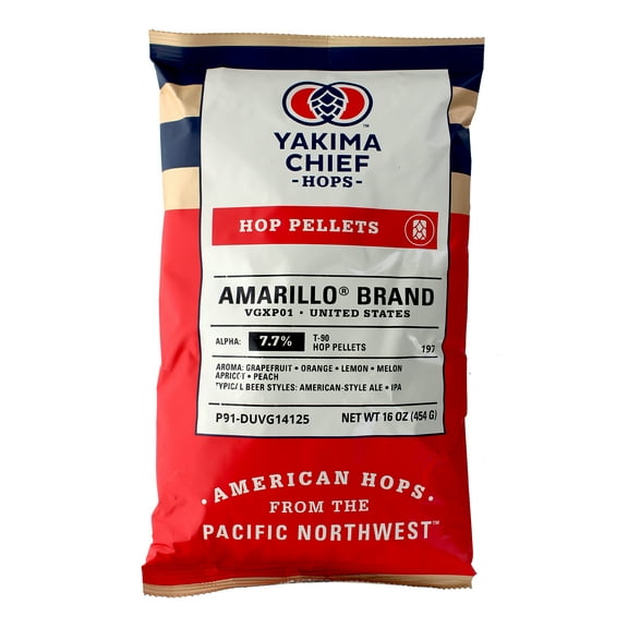 Amarillo® Hop Pellets for Home Brewing 1 lb (1 Pound)