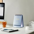 thumbnail image 4 of 2026 Solid Color Small Desk Calendar | Compact Foldable Paper Planner | Portable Yearly Organizer for Home Office | Space Saving Desktop Date Tracker | Black Blue Purple White, 4 of 6