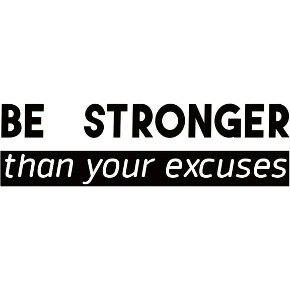 1 Sheet Be Stronger Quotes Gym Wall Stickers Fitness Theme Vinyl Wall Decor Stickers Inspirational Saying Wall Decal Home Decoration