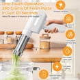 thumbnail image 3 of Handheld Electric Pasta Maker, 5-in-1 Wireless Noodle Maker with Noodle Molds and Dough Cutter, Portable Automatic Pasta Machine for Homemade Spaghetti, 3 of 9