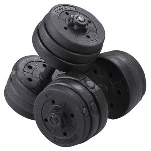 Alden Design Adjustable Dumbbell Set, 44 Lbs, Black