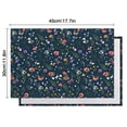 thumbnail image 5 of Pioneer Flower Floral Print Pattern Summer Placemats Table Placemats Set Of 6-Linen Kitchen Washable Placemats Table Mats 12x18 Inch Non-Slip Heat Resistant, 5 of 5
