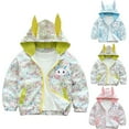 thumbnail image 4 of Atogsazn Toddler Baby Boys Girls Jacket Kids Cute Print Zip Up Windproof Coat Spring Fall Clothes Outerwear Fashion 05-Blue 3-9 Months, 4 of 4