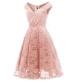 thumbnail image 4 of LOVZFMLL Robes Femmes Mode Femmes Uni Été Sans Manches Col en V Décontracté Ajouré Mini Fermeture Éclair Patchwork Poche Combinaison Barboteuse, 4 of 5