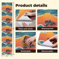 thumbnail image 5 of Peel and Stick Wallpaper Hawaii Tropical Island Palm Trees Waves under Sunset Wall Mural 23.6in x 9.8ft Self Adhesive Removable Wall Paper Renter Friendly Wallpaper for Nursery Bedroom Cabinets, 5 of 8