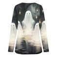thumbnail image 5 of Dyegold Womens Halloween Tops Ladies Neutral Tops For Women Womens Casual Tops Work Office Sport Long Sleeve ​Trendy Tunic Tops ​Popular Womens Clothes 2023 ​Free Shipping, 5 of 5