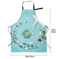 thumbnail image 6 of Goofa Travelling on Airplane Printed Waterproof Apron 33" Chef Aprons for Men Heavy Duty Chemical Work Apron Adjustable Bib Apron, 6 of 9