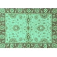 thumbnail image 1 of Ahgly Company Indoor Rectangle Abstract Turquoise Blue Modern Area Rugs, 2' x 3', 1 of 4