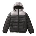 thumbnail image 3 of Splozh Boys' Winter Jacket Heavyweight Quilted Puffer Jacket Insulated Hooded Outerwear Coat for Boys,Black 12-14Years, 3 of 5