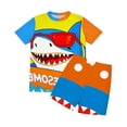 thumbnail image 5 of Atogsazn Kids Boys Hawaiian Swimsuit Childrens Short Sleeve Tshirt Shorts Bathing Suit 2 Piece Set Summer Outfit Blue 9-10 Years Fashion, 5 of 9