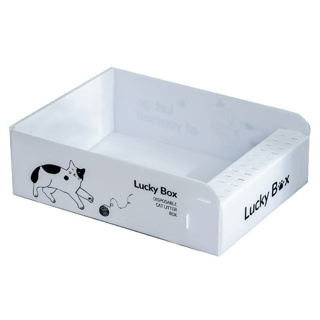 CSChome Large Capacity Litter Box Large Foldable Litter Box for Cats Splash-Proof High-Capacity Travel-Friendly Toilet Sandbox Supplies