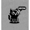 thumbnail image 4 of Black Chibi Cat Youth Heather Gray Jogger Pants-XL, 4 of 4