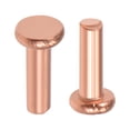 thumbnail image 1 of Unique Bargains 100Pcs 5/64' x 15/64' Flat Head Copper Solid Rivets Fasteners, 1 of 3