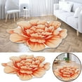 thumbnail image 2 of Fsqjgq Creative Carpet Area Rugs Indoor Mats for Front Door Entry Heat Transfer 3D Shaped Flower Floor Mat Sofa Bedroom Living Room Carpet Bronze, 2 of 6