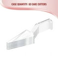 thumbnail image 3 of Smarty 9.7" Clear Disposable Plastic Cake Cutter/Lifter 60ct, 3 of 5