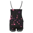 thumbnail image 6 of Leesechin Womens Sleepwear Love Print Strap Vest Set Sexy Lace Pajama Set, 6 of 6