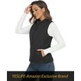 thumbnail image 4 of 2024 Women's Outwear Quilted Vest With One Inside Pocket - Stand Collar Lightweight Padded Gilet for Women, 4 of 4