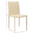 thumbnail image 5 of SAFAVIEH Karna Modern Fully Upholstered Dining Chair, Set of 2 (18.9 in. W x 22.8 in. D x 35.8 in. H), 5 of 7