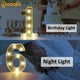 thumbnail image 4 of Luz Decorativa de Marquee Pooqla Número LED Plata 22.5 cm, 4 of 6