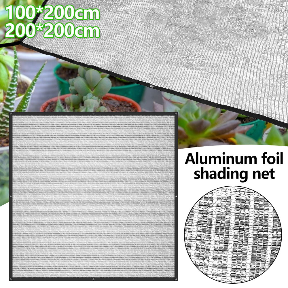Jesasy 70% 6.5 ft x 6 ft Aluminet Shade Cloth Panels with Grommets