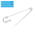 thumbnail image 4 of Uxcell Safety Pins 3.5 Inch Large Metal Sewing Pins Silver Tone 50Pcs, 4 of 5