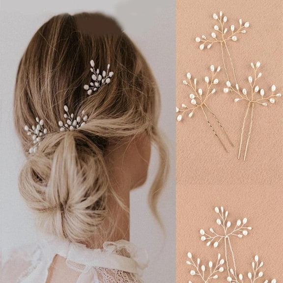 Beaded Pearl Hair Comb,Hair Pins Bridal Hair Piece for Women,Accessories Wedding Pearl Rhinestone Headwear for Brides Bridesmaids Vintage Wedding Accessory Party