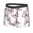 thumbnail image 2 of Bingfone Pink Butterflies (2) Men's Underwear - Casual Stretch Boxer Briefs-Medium, 2 of 9