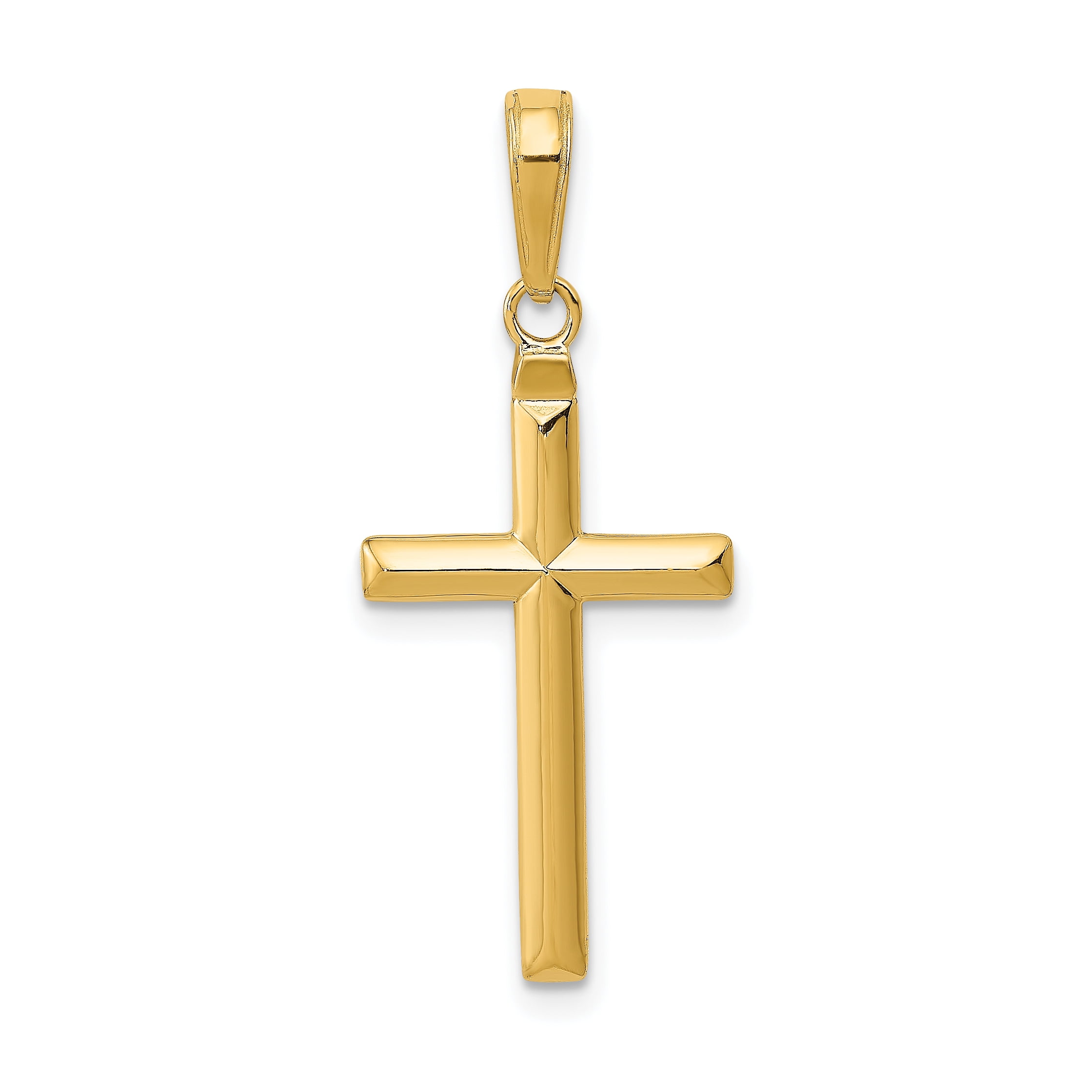 14k Reversible Latin Cross Pendant