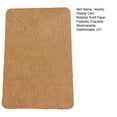 thumbnail image 3 of enjoywould 100Pcs/Lot Rectangular Thick Jewelry Display Card with Hole Earrings Necklaces Display Kraft Card Craft Supplies, 3 of 6
