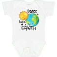 thumbnail image 3 of Inktastic Earth Day Peace Love Earth Boys or Girls Baby Bodysuit, 3 of 5