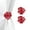 Red, variant on Evideco French Home Goods Curtain Holdbacks Set of 2 Metal Curtain Tiebacks – Elegant Poppy Flower Design Clip – No Installation Required – White