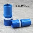 thumbnail image 2 of 5pcs 20/25/32/40/50mm Inner Diameter Straight PVC Aquarium Inlet Outlet Fitting Joint Head Water Pipe Fitting Connector For Fish Tank ,Easy to Use, 2 of 2