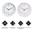 thumbnail image 4 of pitrice Muette Mur Horloge Mode Salon Portable Non-Tacking Pendules Numérique Simple Montre Ménage Décor Rose Or, 4 of 9