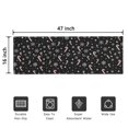 thumbnail image 5 of Black Christmas Candy Cane and Snowflake Pattern Door Rugs,Washable Non Slip Door Mats Indoor,Decorative Door Mats,Entry Mat Indoor for Entrance,Bedroom,Kitchen,Bathroom,16"x47", 5 of 6